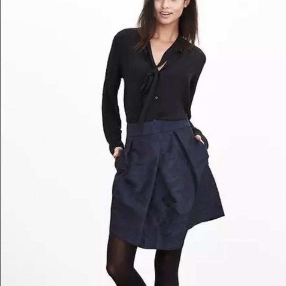Banana Republic Camo Asymmetrical Wrap Skirt